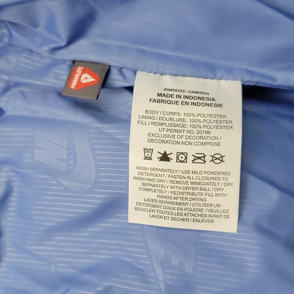 Nike Sportswear Club Puffer Loose Jacket Polar Blue FB7368-450 Mens Size XL New - Picture 10 of 10